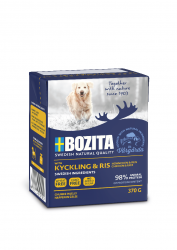 BOZITA mit Hühnchen, Reis für Hunde 6 x 370 g 