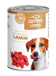 arriba mit Lamm für Hunde 6 x 400 g 