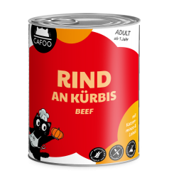 CAFOO mit Rind an Kürbis für Katzen 6 x 800 g 