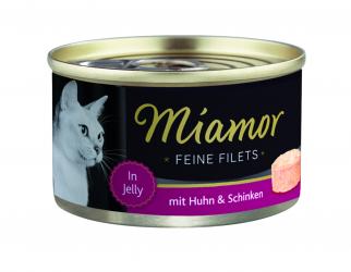Miamor FEINE FILETS mit Huhn, Schinken für Katzen 24 x 100 g 