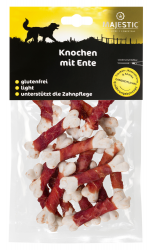 MAJESTIC Knochen mit Ente für Hunde 100 g 