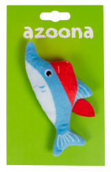 azoona® Katzenspielzeug Plüsch-Hai Pirat ca. 6x13cm 