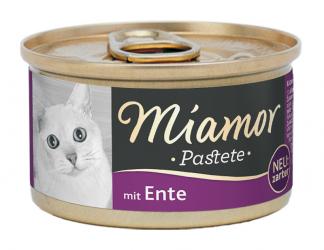 Miamor Pastete mit Ente für Katzen 12 x 85 g 