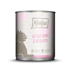 MjAMjAM mit Huhn, Wildlachs für Katzen 6 x 800 g 
