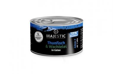 MAJESTIC mit Thunfisch, Wachtelei für Katzen 24 x 100 g 
