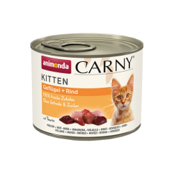 animonda CARNY Kitten mit Geflügel, Rind 12 x 200 g 