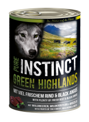 PURE INSTINCT GREEN HIGHLAND mit Rind, Black Angus für Hunde 6 x 800 g 