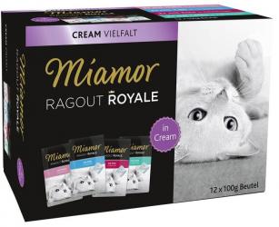 Miamor Ragout Royale in Cream Multipack 12x100g Pouch 