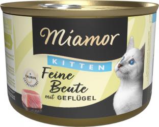 Miamor Kitten Feine Beute mit Geflügel 12 x 185 g 
