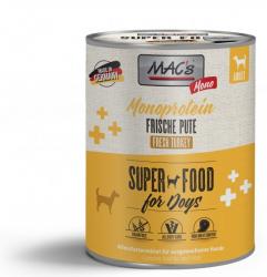 MAC's SUPER FOOD Monoprotein mit Pute für Hunde 6 x 800 g 