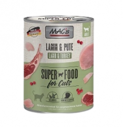 MAC's SUPER FOOD mit Lamm, Pute für Katzen 6 x 800 g 