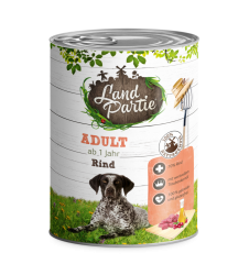 LandPartie mit Rind für Hunde 6 x 800 g 