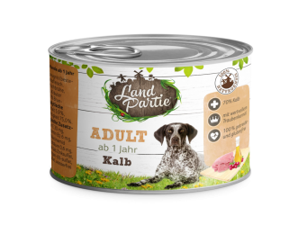LandPartie mit Kalb für Hunde 6 x 200 g 