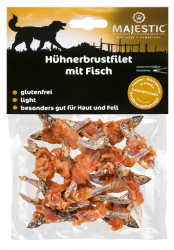 MAJESTIC Hundesnack 70g mit Hühnerbrustfilet und Fisch 