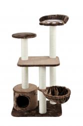 SILVIO DESIGN Kletterbaum Molly ca. 60 x 40 x 116 cm, braun-weiß 